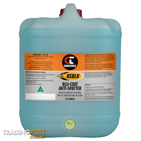 Anti-Spatter Paintable 20L Zero Spat Blu Coat Chemtools CT-ASBLU-20L