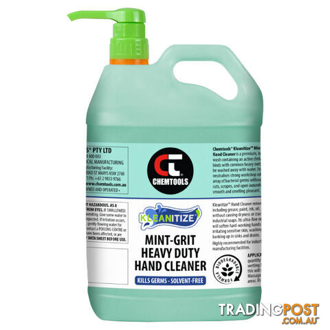 Kleanitize Mint-Grit Heavy Duty Hand Cleaner ChemTools CT-MHC-5L