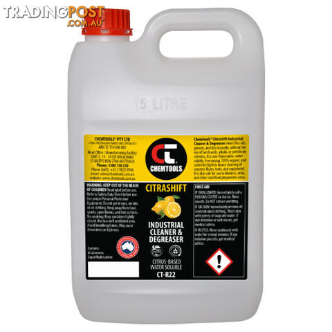 Citrashift Industrial Cleaner & Degreaser 5 Litres CT-R22-5L