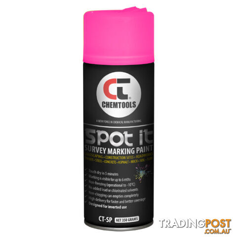 Spot It Marking Paint Fluro Pink 350g Aerosol ChemTools CT-SP-350FP