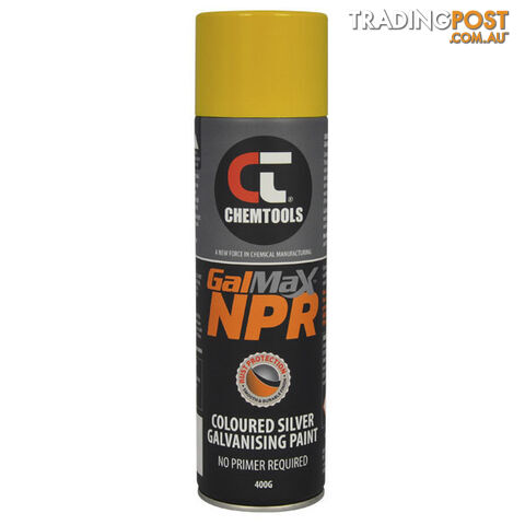 GalMax™ NPR Safety Yellow Galvanising Paint 400G CT-YSG-400