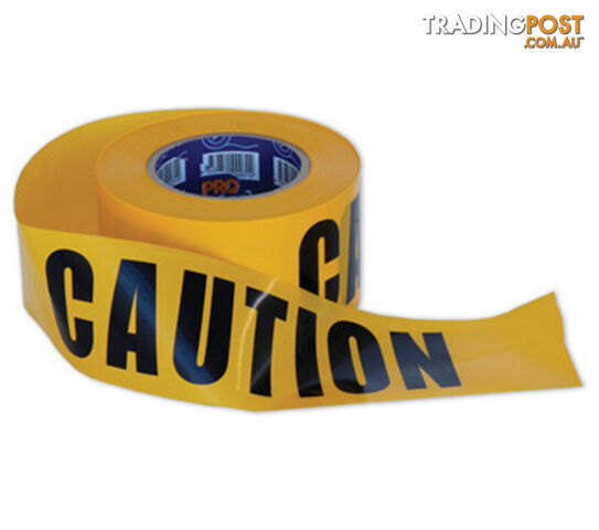 PRO Barricade Tape Yellow/Black - Caution CT10075