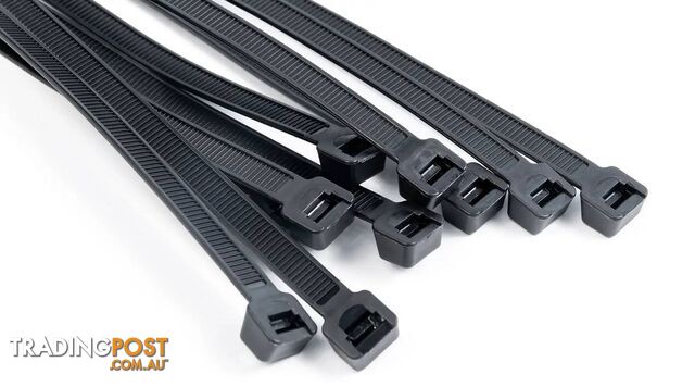 300 x 7.6mm Black Cable Tie (Pk 100) CT300