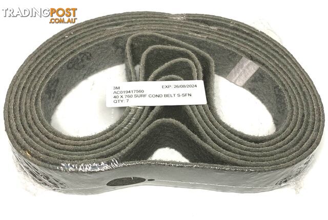 Surface Conditioning Belts 40mm x 760mm S-SFN Grey Scotch-Briteâ¢ AC019417560 Pkt : 7