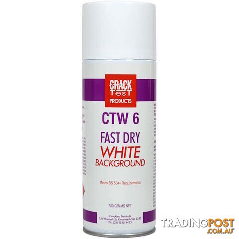 CTW-6 Crack Test Fast Dry White Background (Aerosol)