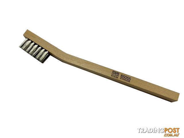 Welder's Toothbrush Stainless Steel Inox Wire Wood Handle 79185055