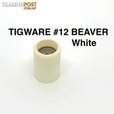 Ceramic Nozzles White Size 12 For 9/20 and 17/18/26 Series Torch