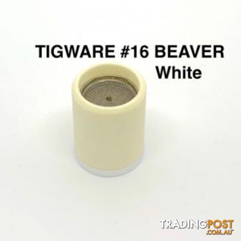 Ceramic Nozzles White Size 16 For 9/20 and 17/18/26 Series Torch