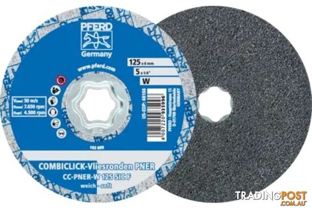 Combiclick Non Woven Disc CC-PNER W 125 SiC F 125mm Polishing Range Pferd...