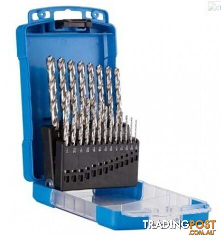 DRILL D101 S2 SET 21Pce JOBBER HSS 1/16 - 3/8 x 1/64ths