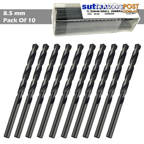 Drill D102 8.5mm Jobber DIN338 HSS BLU Sutton Tools D1020850 Pack of 5