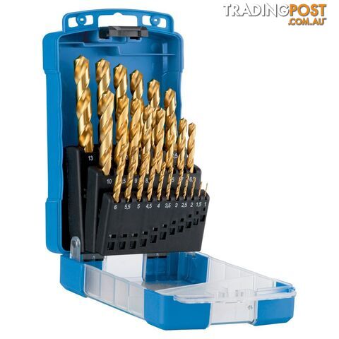 DRILL D103 SM3 SET 25Pce JOBBER HSS TiN 1.0 - 13.0 x 0.5mm SUTTON D103SM3