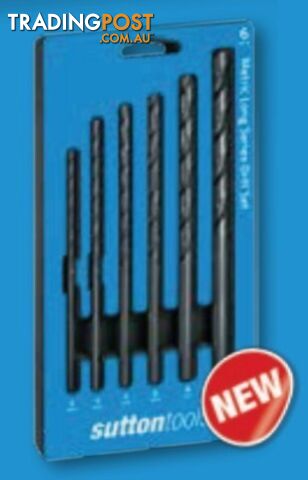 Drill D110 6pc Set Long Ansi Series Drill Set Sutton Tools D1100006