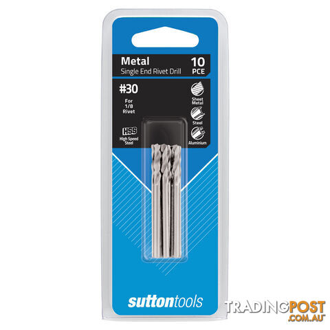 D1320326 DRILL D132 #30 PANEL SHORTIE HSS 10 Pack