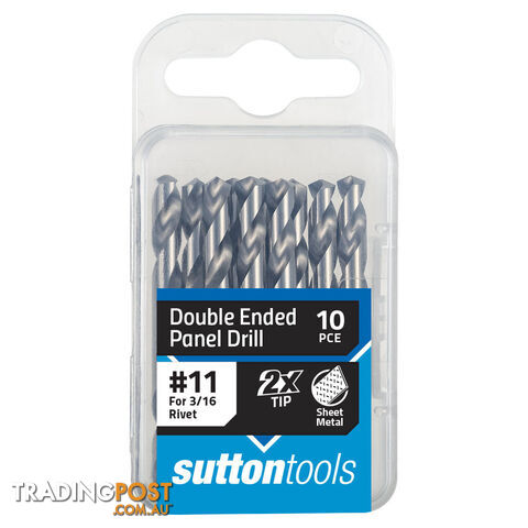 Drill D134 Panel TuPoint HSS #11 4.85mm 10PK Sutton Tools D1340485