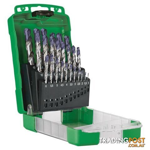 Viper Plus Metric 25Pcs Drill Set 1.0-13.0x0.5mm Sutton Tool D179SM3