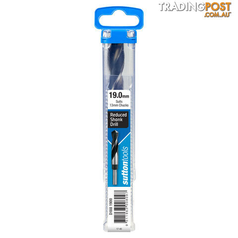 Reduced Shank Drill Bit 19mm Sutton Tools D1881900