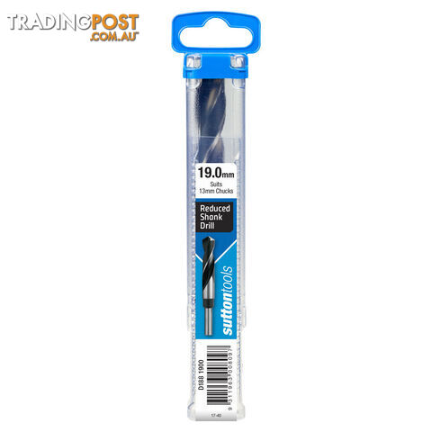 Reduced Shank Drill Bit 19.50mm Sutton Tools D1881950