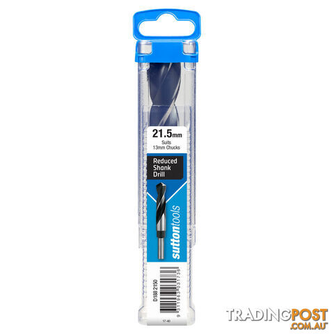 D188 Reduced Shank Drills 21mm Sutton Tools D1882100