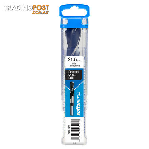 D188 Reduced Shank Drills 21.5mm Sutton Tools D1882150