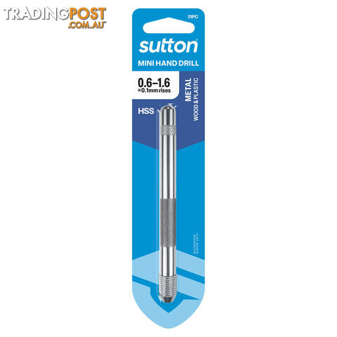 Drill D201 Jobber HSS Bright Tip Tool Set 0.6-1.6mm Sutton D2010012
