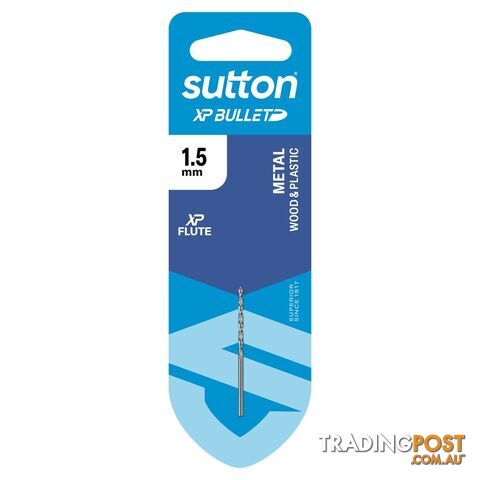Drill D220 Jobber HSS XP Bullet Carded 1.5mm Sutton D220H0150