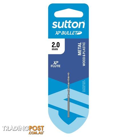 Drill D220 Jobber HSS XP Bullet Carded 2.0mm Sutton D220H0200