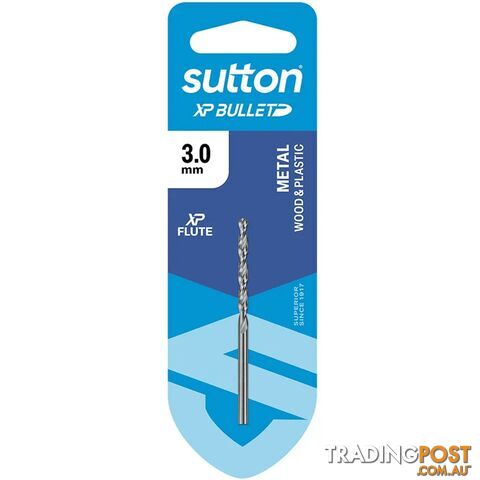 Drill D220 Jobber HSS XP Bullet Carded 3.0mm Sutton D220H0300