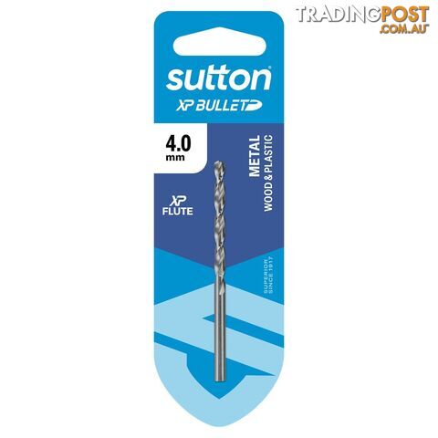 Drill D220 Jobber HSS XP Bullet Carded 4.0mm Sutton D220H0400