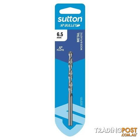 Drill D220 Jobber HSS XP Bullet Carded 6.5mm Sutton D220H0650