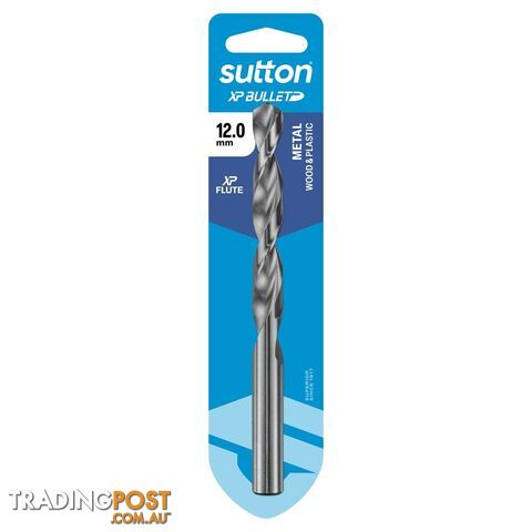 Drill D220 Jobber HSS XP Bullet Carded 12.0mm Sutton D220H1200
