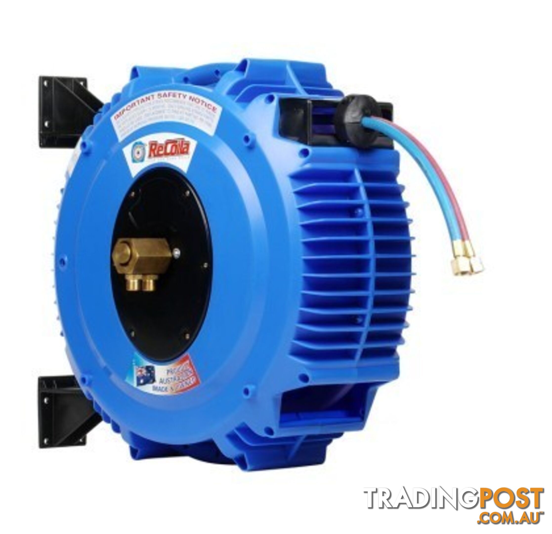 Oxygen and Acetylene Twin Hose Reel 15m Recoila OA615