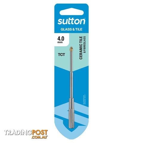 Drill D604 Glass & Tile Bit Carded 4.0mm Sutton Tools D6040400