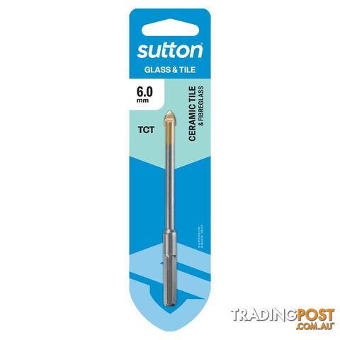 Drill D604 Glass & Tile Bit Carded 6.0mm Sutton Tools D6040600