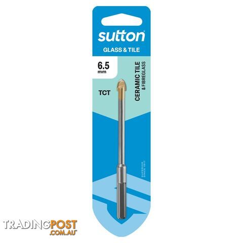 Drill D604 Glass & Tile Bit Carded 6.5mm Sutton Tools D6040650
