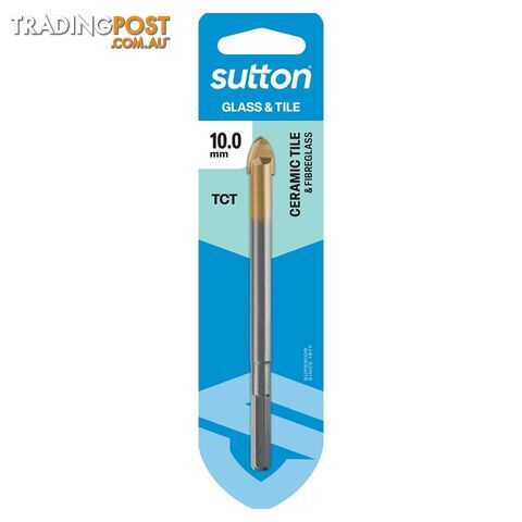 Drill D604 Glass & Tile Bit Carded 10.0mm Sutton Tools D6041000