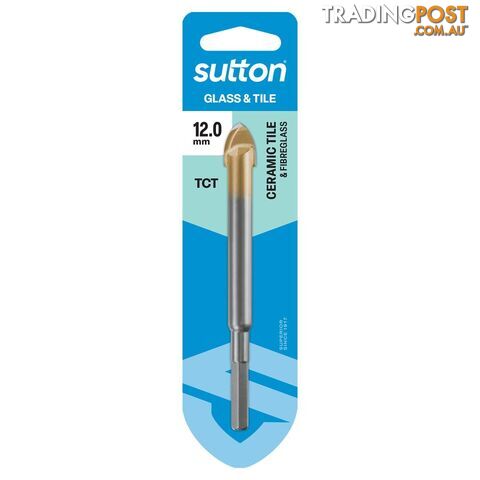 Drill D604 Glass & Tile Bit Carded 12.0mm Sutton Tools D6041200