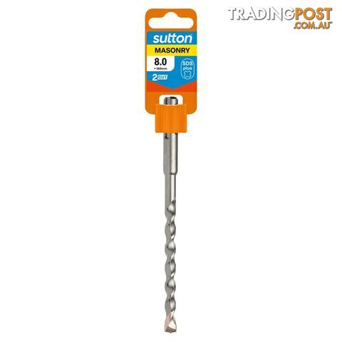 Drill D613 Masonry SDS Plus 2Cut 8.0mm x 160mm Sutton Tools D6130800