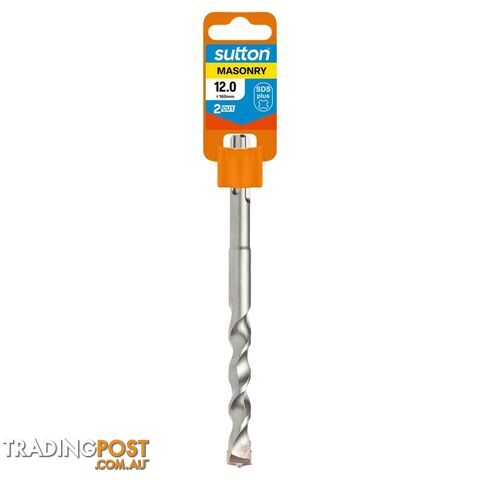 Drill D613 Masonry SDS Plus 2Cut 12mm x 160mm Sutton Tools D6131200