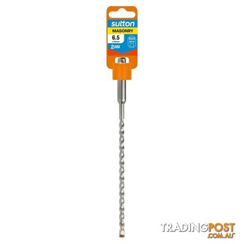 Drill D614 Masonry SDS Plus 2Cut 6.5mm x 210mm Sutton Tools D6140650
