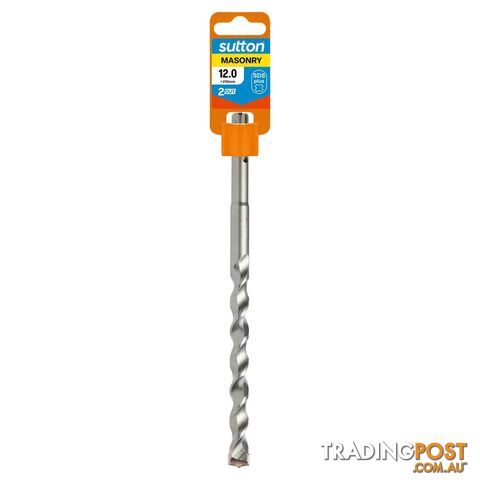 Drill D614 Masonry SDS Plus 2Cut 12mm x 210mm Sutton Tools D6141200