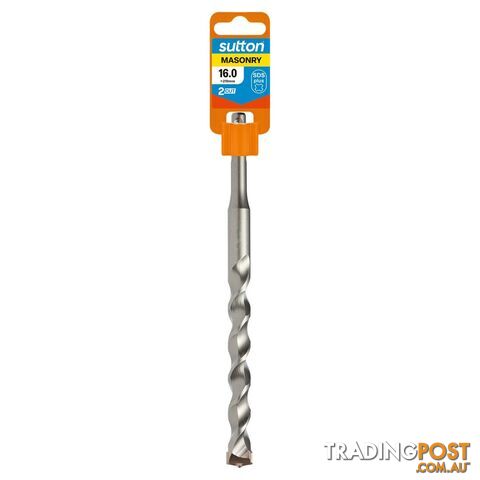 Drill D614 Masonry SDS Plus 2Cut 16mm x 210mm Sutton Tools D6141600