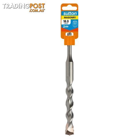 Drill D614 Masonry SDS Plus 2Cut 18mm x 210mm Sutton Tools D6141800