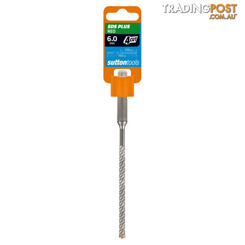 Drill D632 Masonry SDS Plus 4 Cut 5mm x 160mm Sutton Tools D6320500