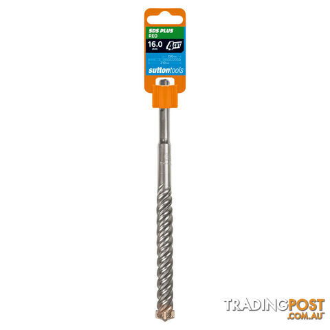 Drill D633 Masonry SDS Plus 4 Cut 6mm x 210mm Sutton Tools D6330600