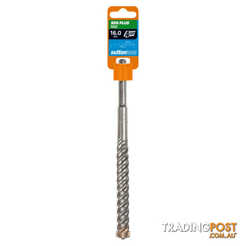 Drill D633 Masonrry SDS Plus 4 Cut 8mm x 210mm Sutton Tools D6330800