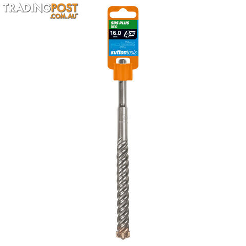 Drill D633 Masonry SDS Plus 4 Cut 12mm x 210mm Sutton Tools D6331200