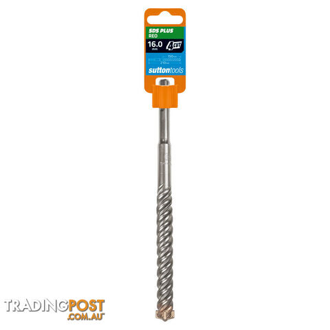 Drill D633 Masonry SDS Plus 4 Cut 16mm x 210mm Sutton Tools D6331600