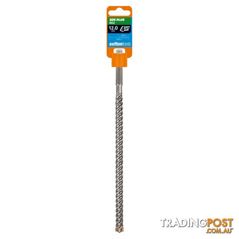 Drill D634 Masonry SDS Plus 4 Cut 12 mm x 260mm Sutton Tools D6341200