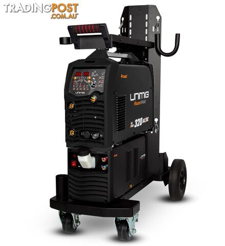 Unimig Razor TIG 320 AC/DC Watercooled With 4 Metres TIG Torch And Trolley KUMJRRW320ACDCW